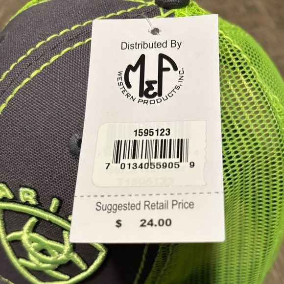 Ariat Jim Cap, snap back, canvas,mesh 6 vent panel, Embroidered logo - Picture 7 of 10